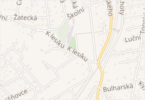 K lesíku v obci Černošice - mapa ulice