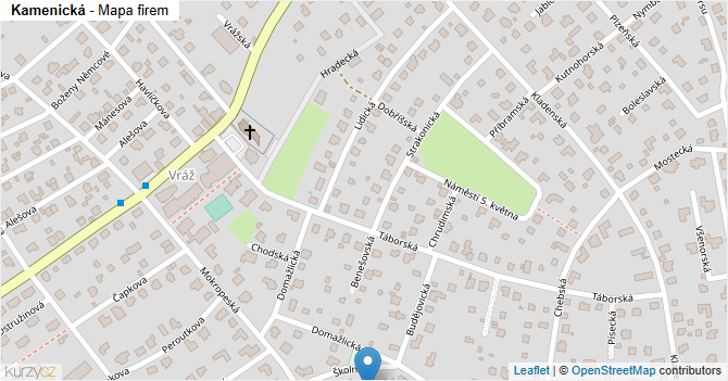 Kamenická - mapa firem