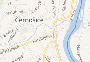 Ke Švarcavě v obci Černošice - mapa ulice