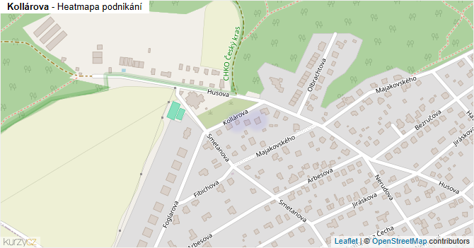 Kollárova - mapa podnikání