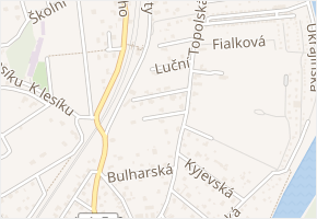 Kopretinová v obci Černošice - mapa ulice