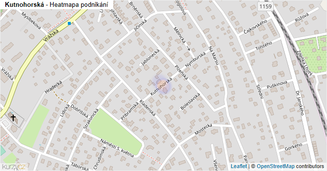 Kutnohorská - mapa podnikání