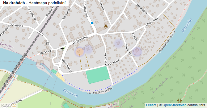 Na drahách - mapa podnikání