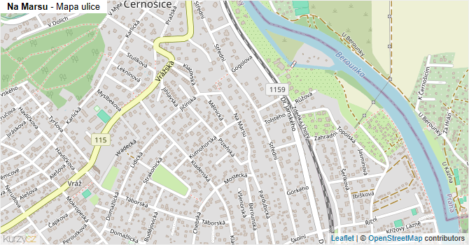Na Marsu - mapa ulice