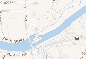Na Ostrově v obci Černošice - mapa ulice