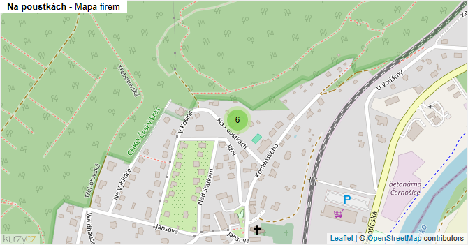 Na poustkách - mapa firem