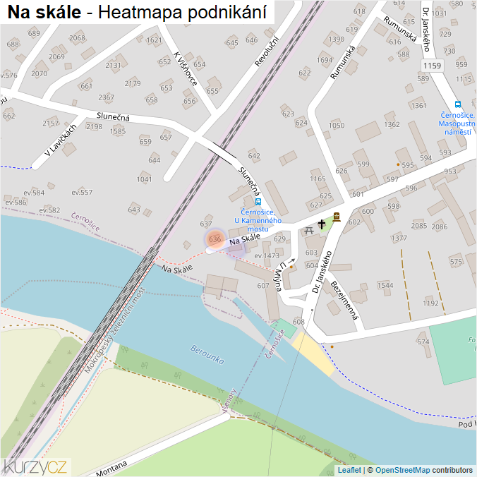 Mapa Na skále - Firmy v ulici.