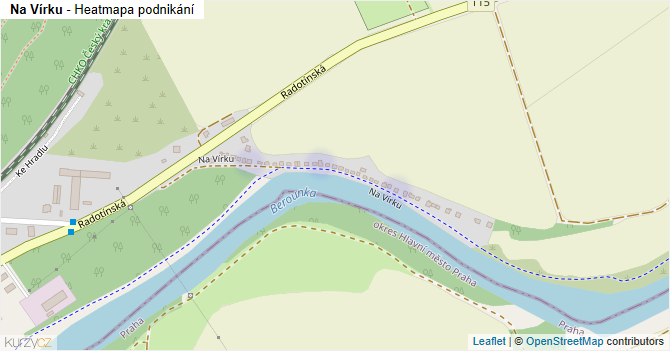 Na Vírku - mapa podnikání