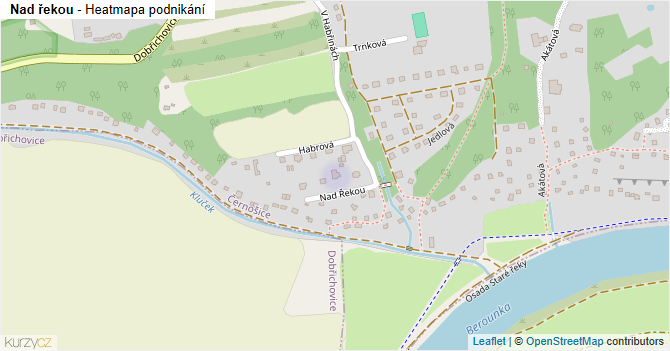 Nad řekou - mapa podnikání