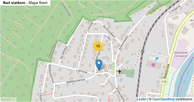 Nad statkem - mapa firem