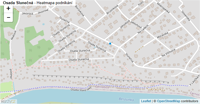 Osada Slunečná - mapa podnikání