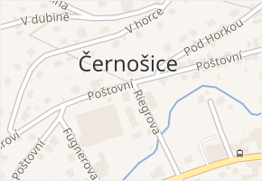 Pod Ptáčnicí v obci Černošice - mapa ulice