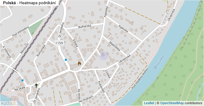Polská - mapa podnikání