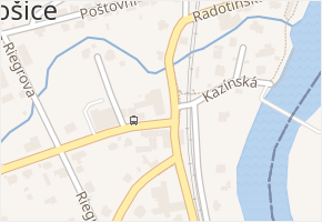 Radotínská v obci Černošice - mapa ulice