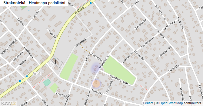 Strakonická - mapa podnikání