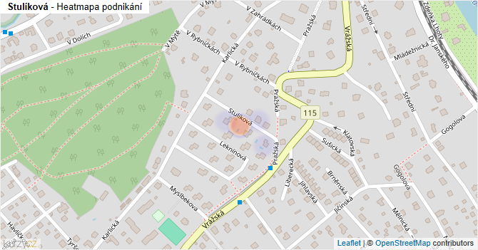 Stulíková - mapa podnikání