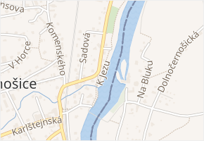 U Jezu v obci Černošice - mapa ulice