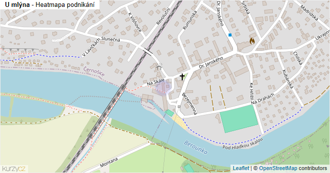 U mlýna - mapa podnikání