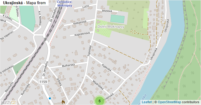 Ukrajinská - mapa firem