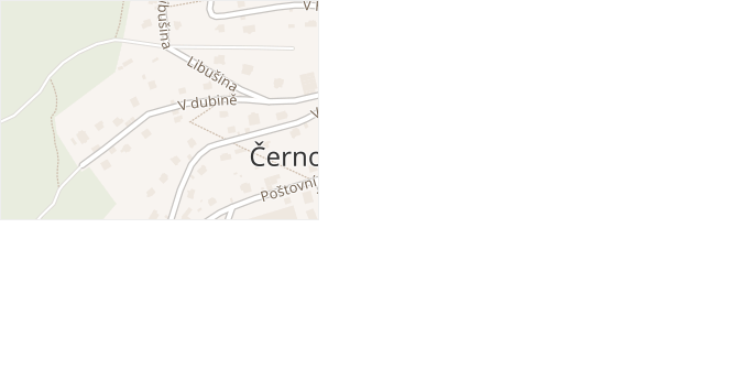 V dubině v obci Černošice - mapa ulice