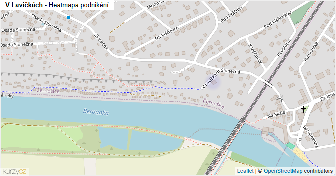 V Lavičkách - mapa podnikání