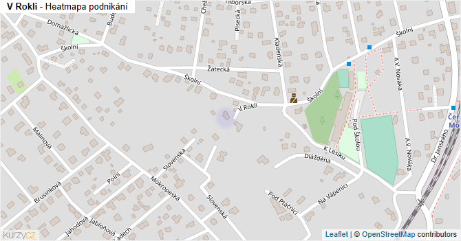 V Rokli - mapa podnikání