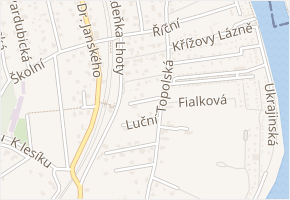 Zvonková v obci Černošice - mapa ulice