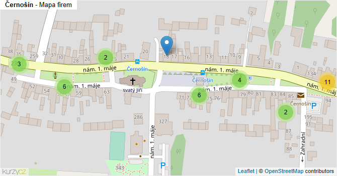 Černošín - mapa firem