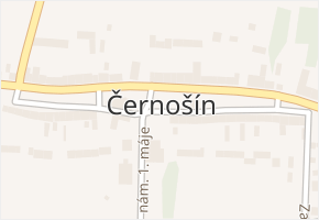 Černošín v obci Černošín - mapa části obce