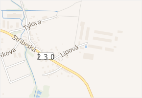 Lipová v obci Černošín - mapa ulice
