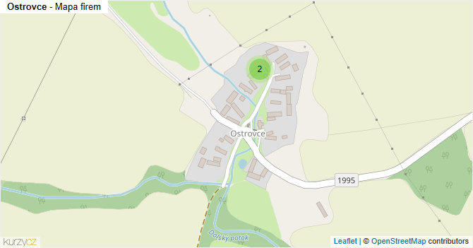 Ostrovce - mapa firem