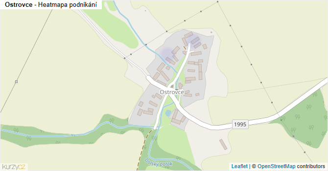 Ostrovce - mapa podnikání