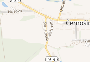 Svojšínská v obci Černošín - mapa ulice