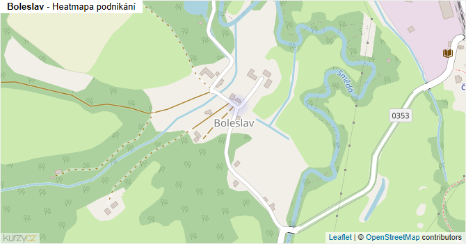 Boleslav - mapa podnikání