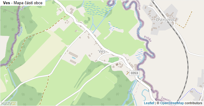 Ves - mapa části obce