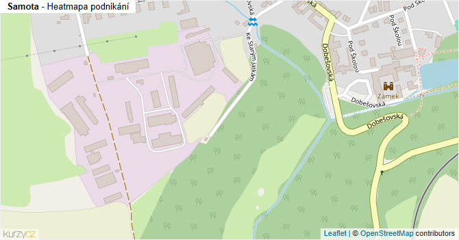 Samota - mapa podnikání