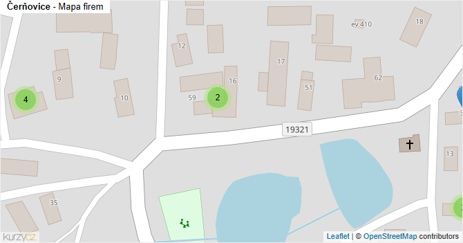 Čerňovice - mapa firem