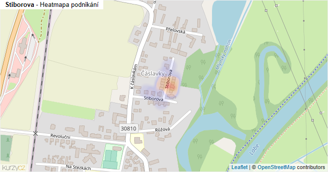 Stiborova - mapa podnikání