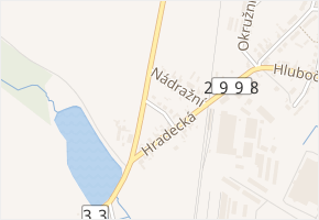 Zahradní v obci Černožice - mapa ulice