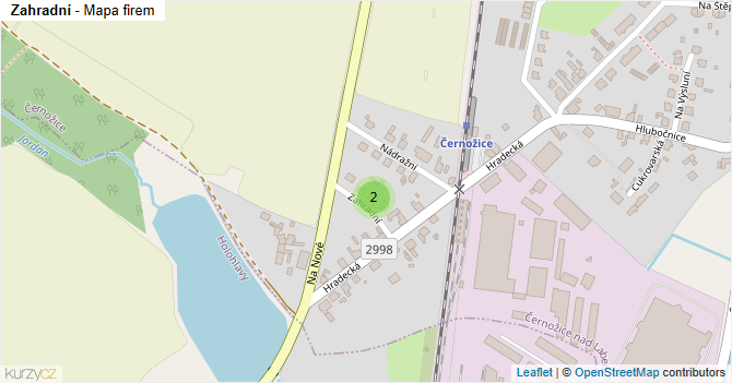 Zahradní - mapa firem