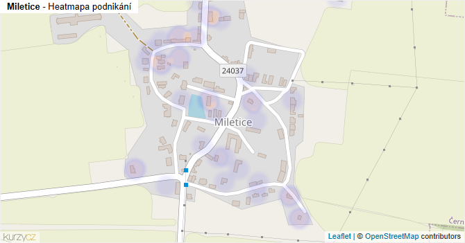 Miletice - mapa podnikání