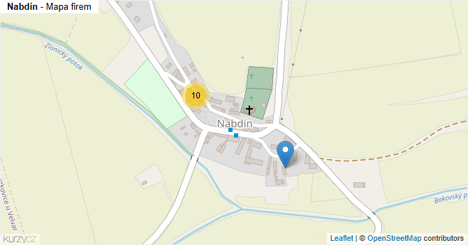 Nabdín - mapa firem