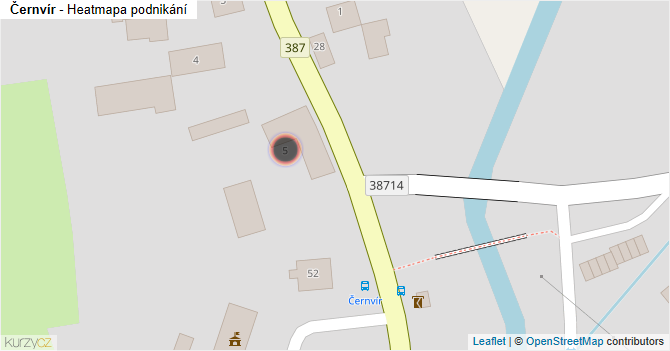 Černvír - mapa podnikání