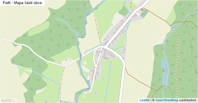 Fořt - mapa části obce