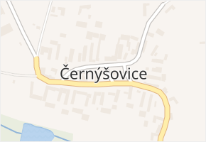 Černýšovice v obci Černýšovice - mapa části obce