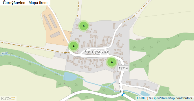 Černýšovice - mapa firem