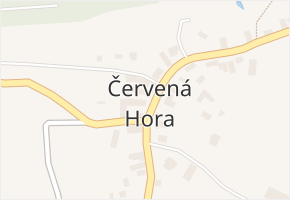 Červená Hora v obci Červená Hora - mapa části obce
