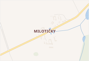 Milotičky v obci Červená Řečice - mapa části obce
