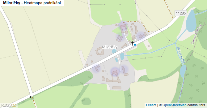 Milotičky - mapa podnikání