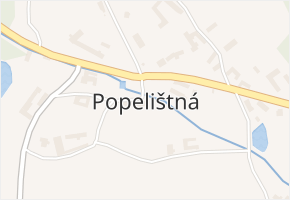 Popelištná v obci Červená Řečice - mapa části obce